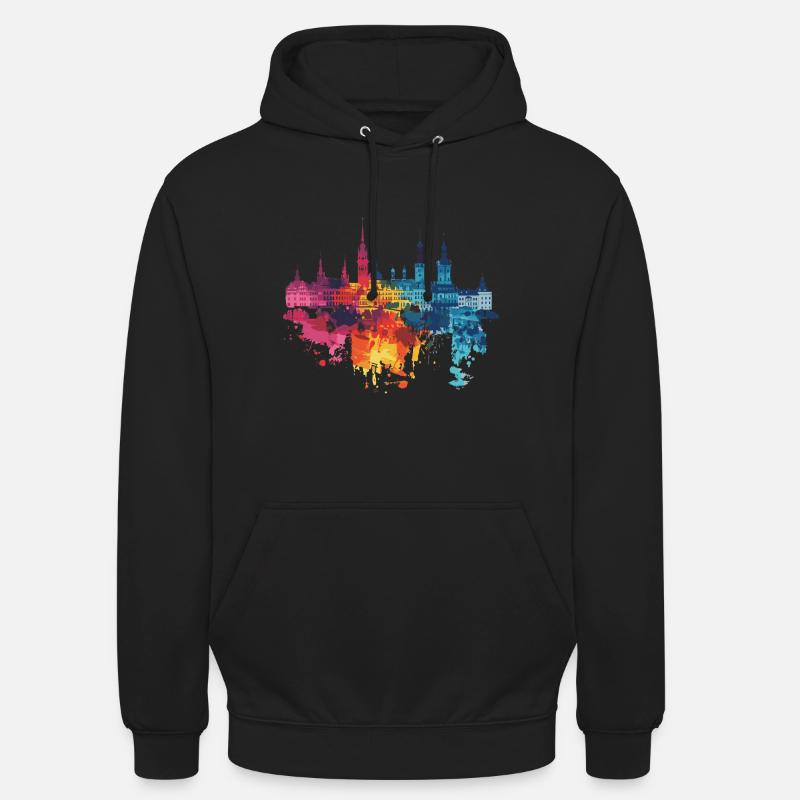 Lublin - Sweat-shirt à capuche unisexe - noir