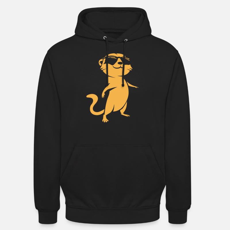 suricate - Sweat-shirt à capuche unisexe - noir