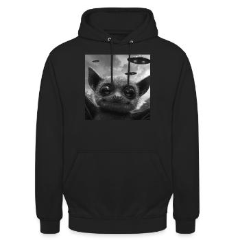 Schläger - Unisex Hoodie - Schwarz - Vorne - Alina (178cm) & Michal (187cm)