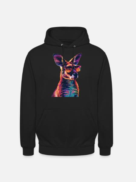 Wallaby - Unisex Hoodie - Schwarz