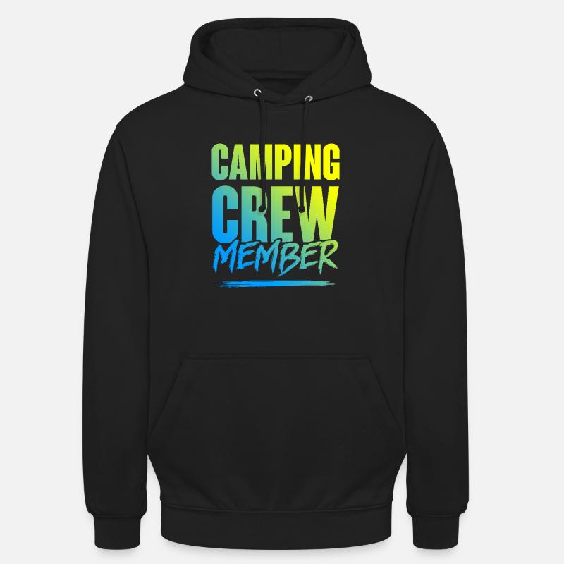 Équipe de camping - Sweat-shirt à capuche unisexe - noir