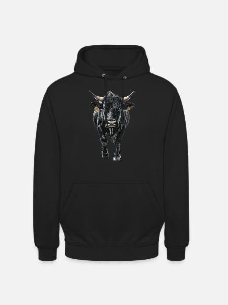 Kuh - Unisex Hoodie - Schwarz
