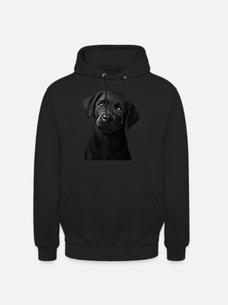 Schwarzer Labrador - Unisex Hoodie - Schwarz