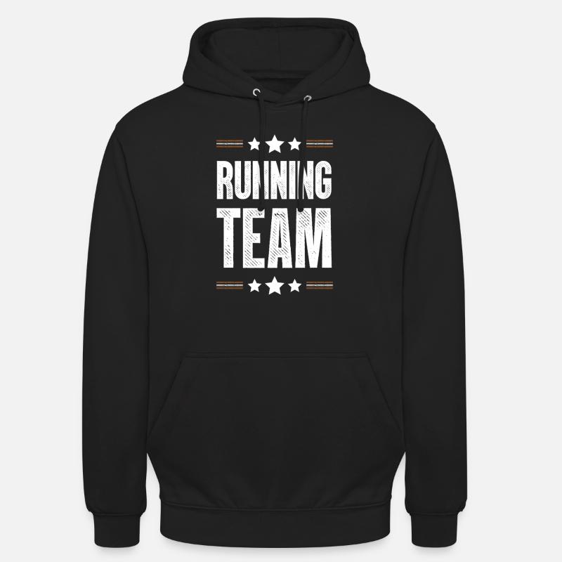 Équipe de course - Sweat-shirt à capuche unisexe - noir