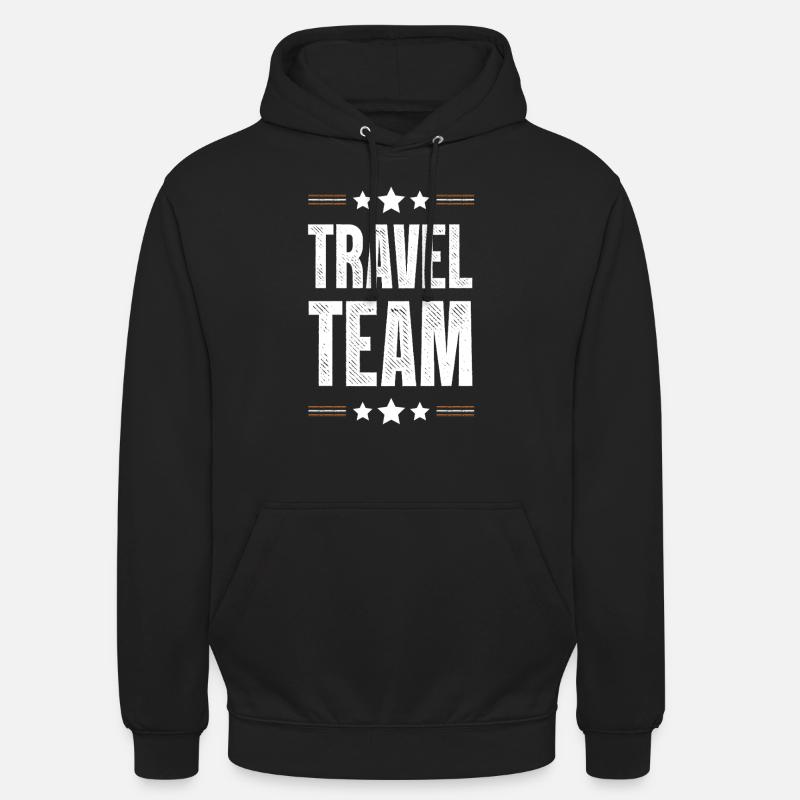 Équipe de voyage - Sweat-shirt à capuche unisexe - noir