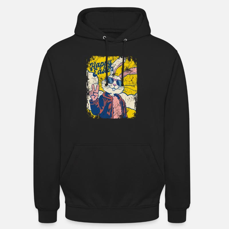 Happy Easter - Cool Easter Bunny - Easter Egg Unisex Hoodie