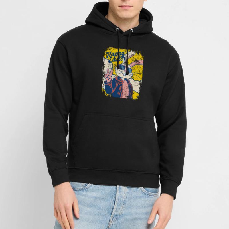 Happy Easter - Cool Easter Bunny - Easter Egg Unisex Hoodie