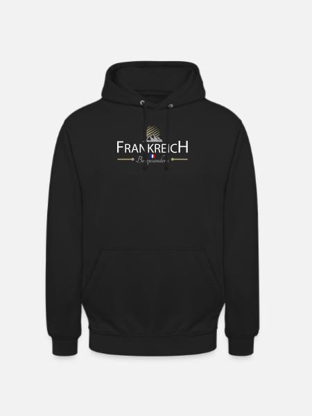 Frankreich Bergwandern - Unisex Hoodie - Schwarz