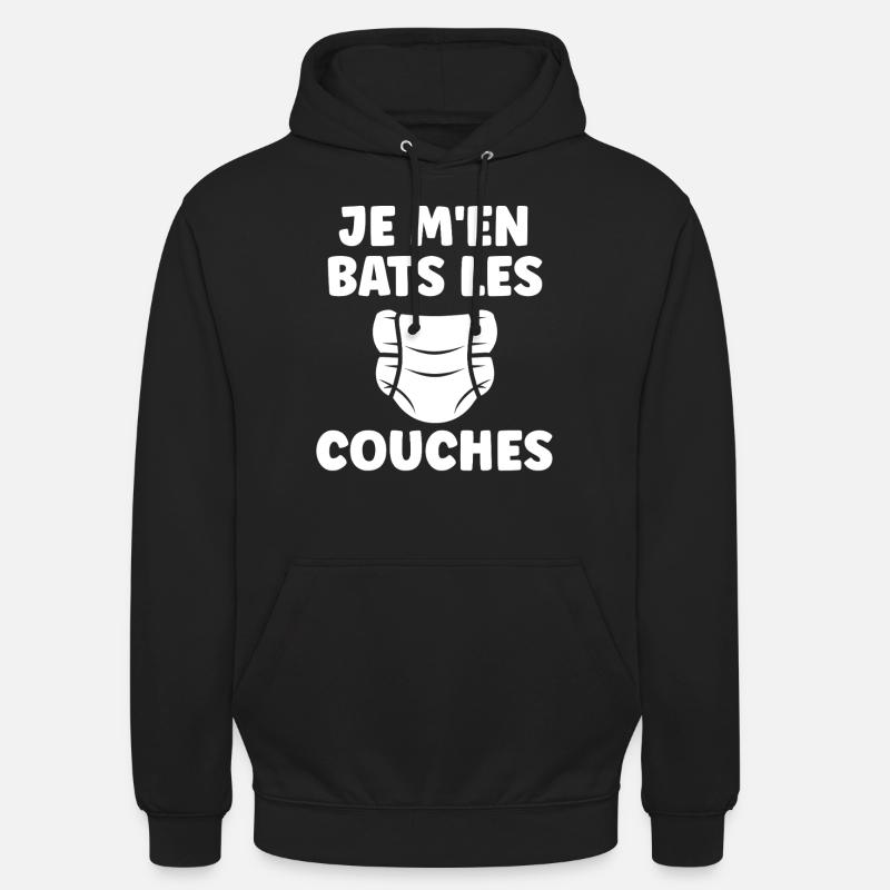 Couches Sweat-shirt à capuche unisexe