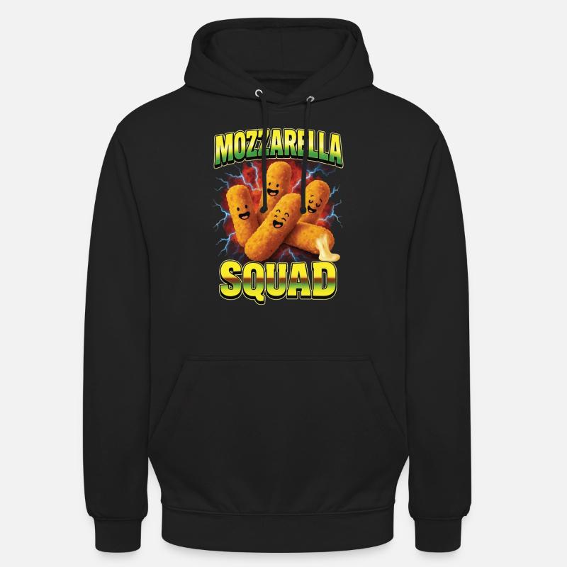 Mozzarella - Sweat-shirt à capuche unisexe - noir