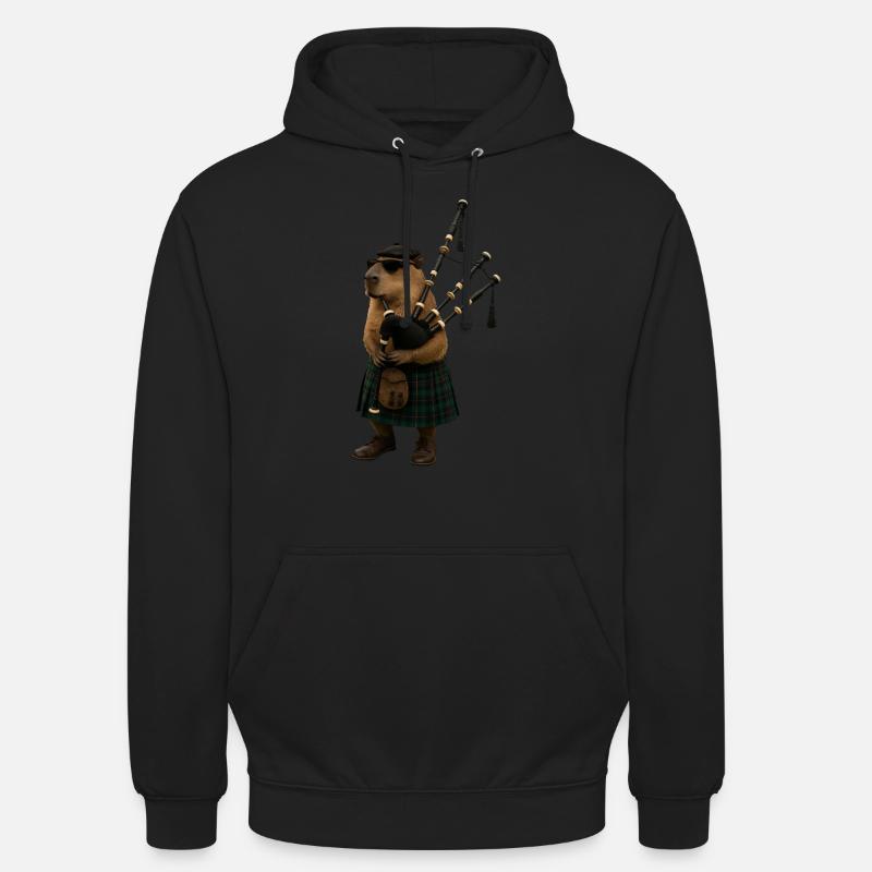 Cornemuse Capybara - Sweat-shirt à capuche unisexe - noir