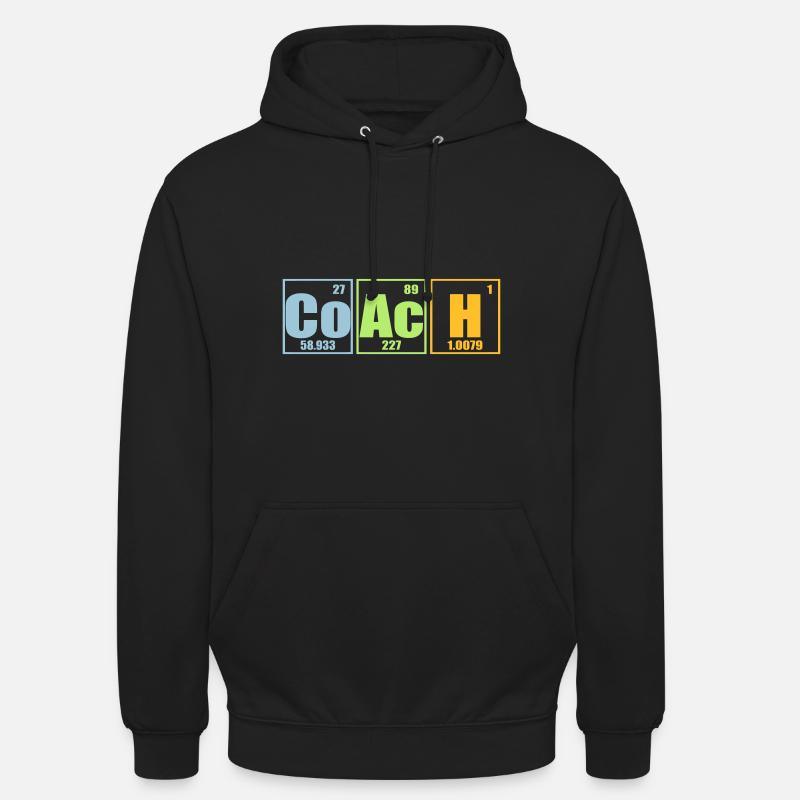 Éléments de chimie CoAcH - Sweat-shirt à capuche unisexe - noir