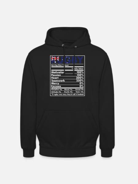 Nutrition Australia Rugby - Unisex Hoodie - black
