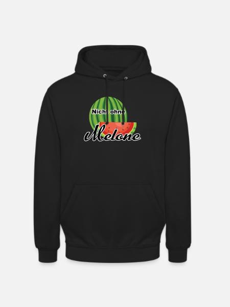 Melone Wassermelone Somme - Unisex Hoodie - Schwarz