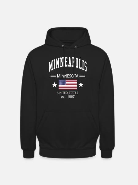 Minneapolis - Sweat-shirt à capuche unisexe - noir