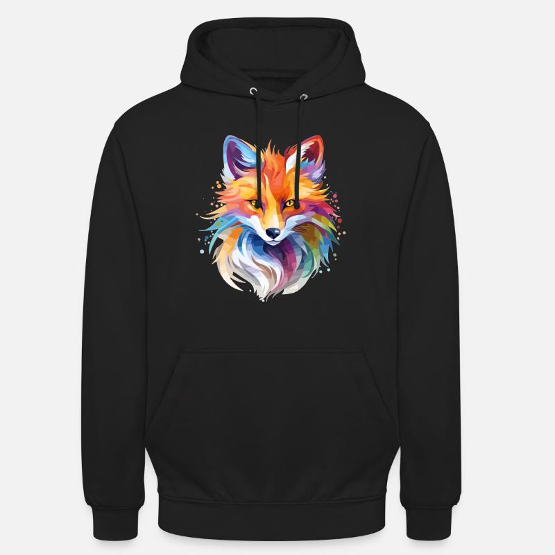 Cool Fox Design - Unisex Hoodie - black