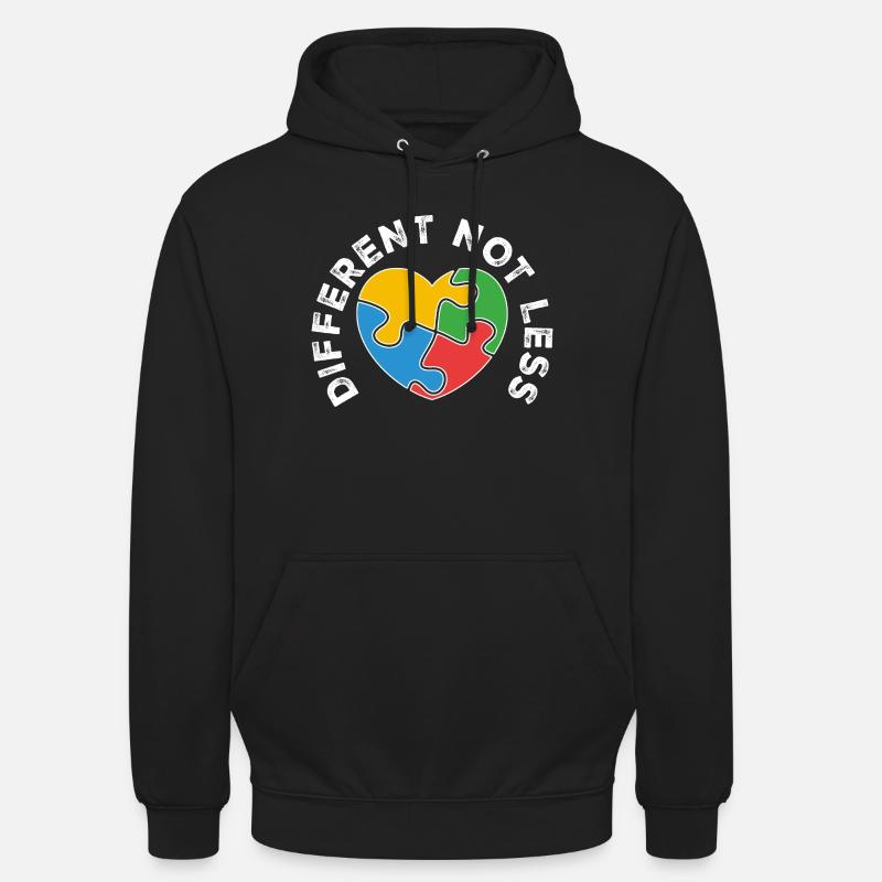 PuzzleHerz Vielfalt vereint Farben - Unisex Hoodie - Schwarz