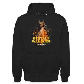 Woodwalkers Film Gestaltwandler  - Unisex Hoodie - Schwarz - Vorne - Alina (178cm) & Michal (187cm)