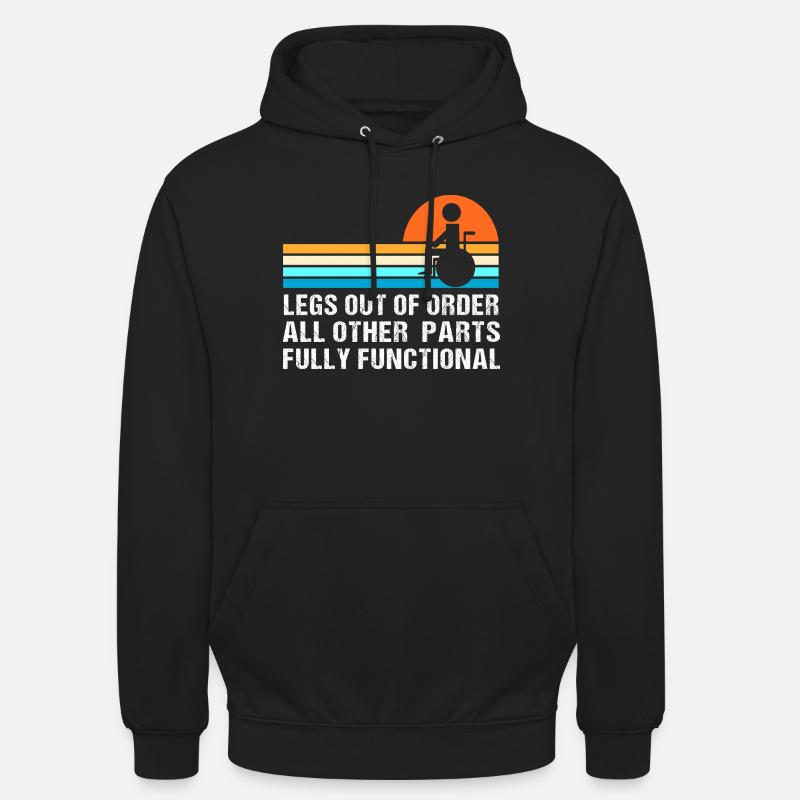 Rollstuhl - Unisex Hoodie - Schwarz