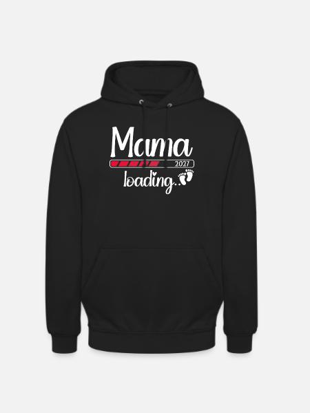 Mom 2027 Loading Expectant Mom 2027 - Unisex Hoodie - black