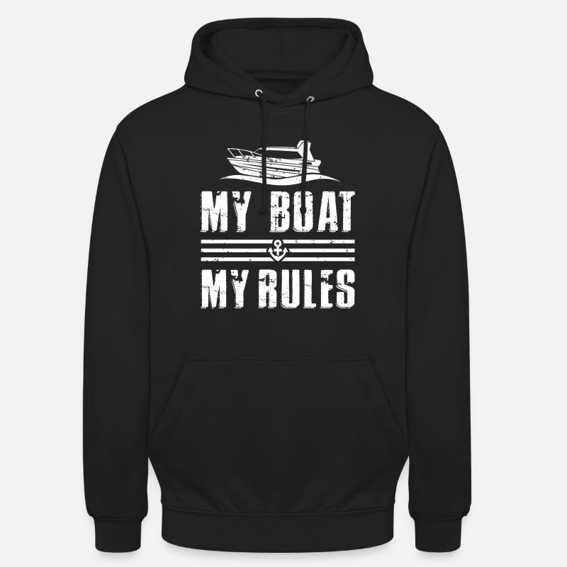 My Boat My Rules - Sweat-shirt à capuche unisexe - noir