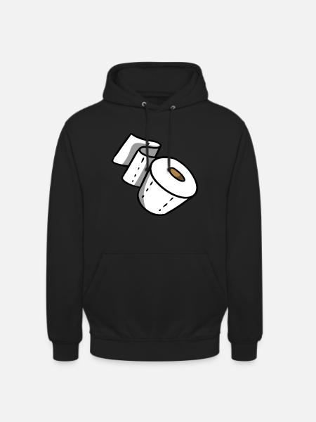 Klopapier - Unisex Hoodie - Schwarz