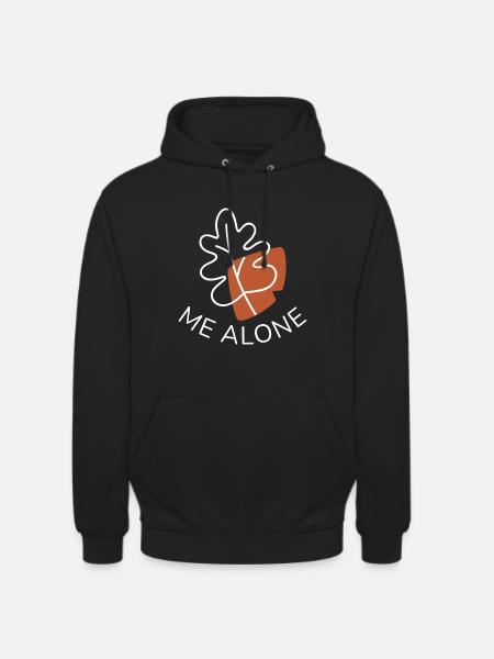 Leaf Me Alone - Unisex Hoodie - black