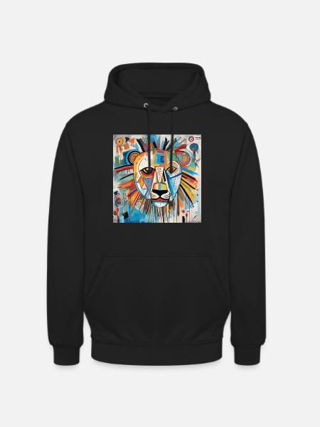 LION STREET ART - Unisex Hoodie - black
