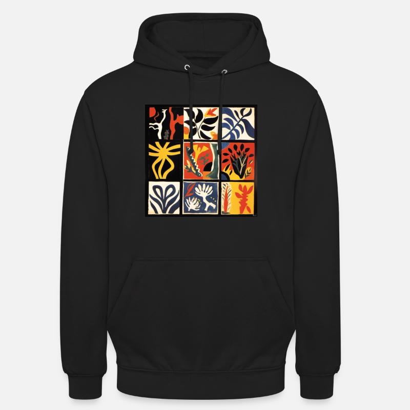 ZEITGENÖSSISCHER BLUMENSTRAUSS - Unisex Hoodie - Schwarz