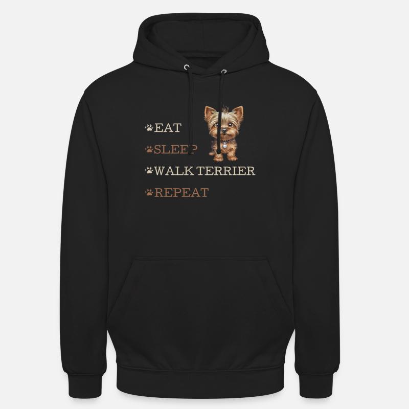 WALK TERRIER - Sweat-shirt à capuche unisexe - noir