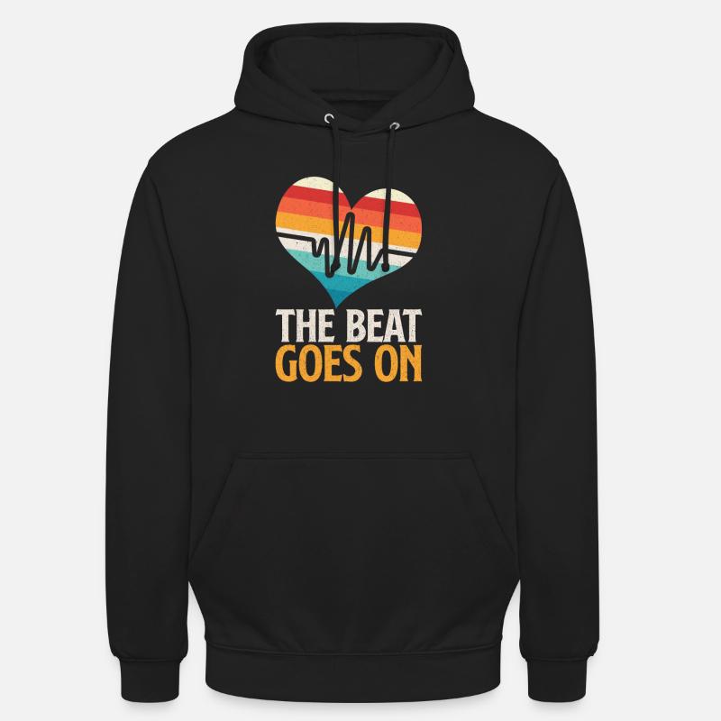 Le rythme continue - Sweat-shirt à capuche unisexe - noir