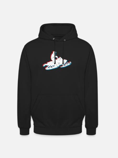 Snowmobile gift snow vehicle - Unisex Hoodie - black