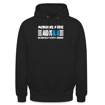 Heizungsbau Heizungsinstallateur - Unisex Hoodie - Schwarz - Vorne - Alina (178cm) & Michal (187cm)