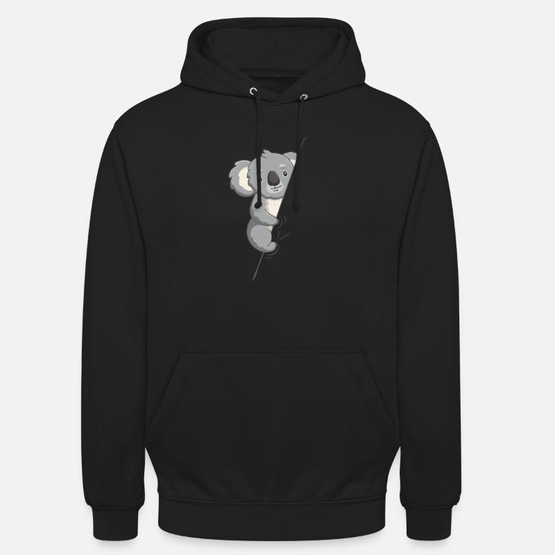 Koala Bär Australien Beuteltier Koala - Unisex Hoodie - Schwarz