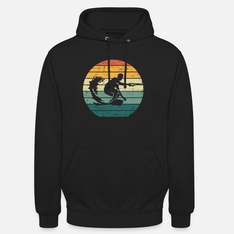 Rétro Wakeboard Wakeboard Wakeboard Wakeboard wakeboard - Sweat-shirt à capuche unisexe - noir