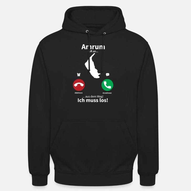 Amrum ruft an... - Unisex Hoodie - Schwarz