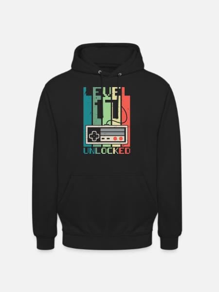 Level 17 Unlocked - Unisex Hoodie - black