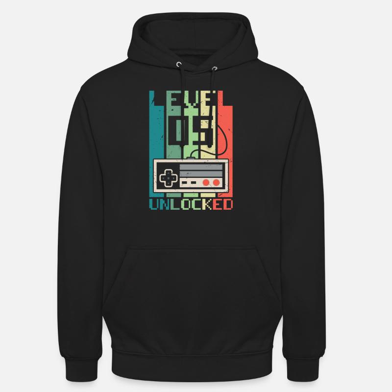 Niveau 5 débloqué - Sweat-shirt à capuche unisexe - noir
