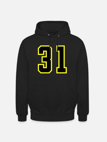 31 Number Jersey - Unisex Hoodie - black