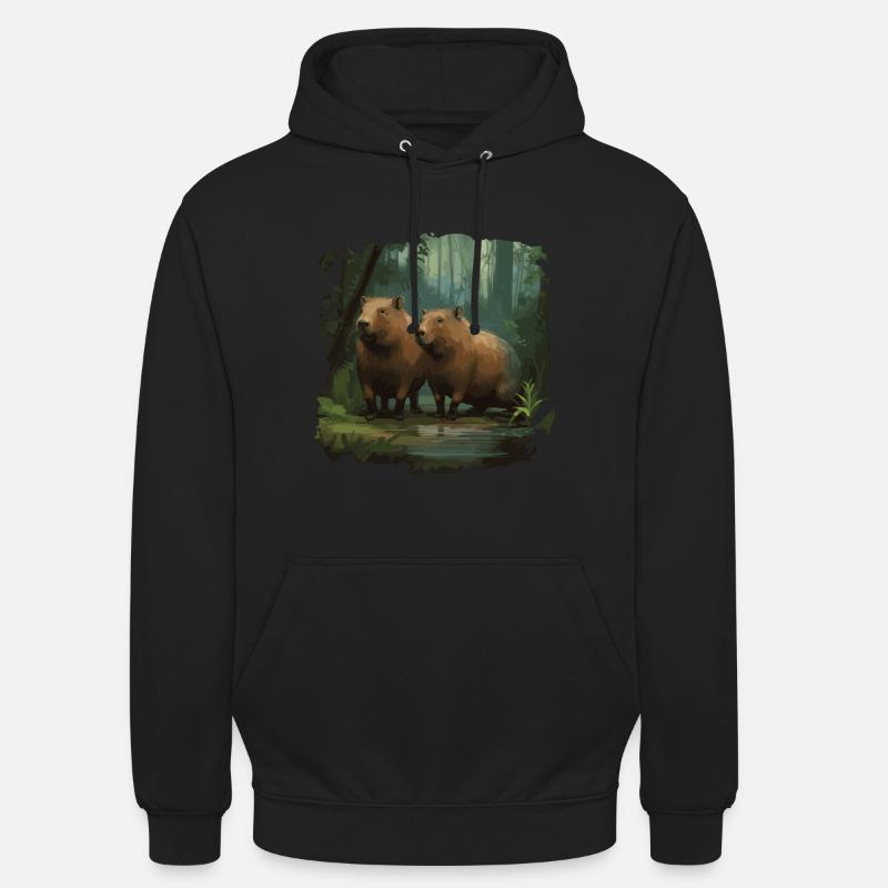 Capybaras capybara - Unisex Hoodie - black