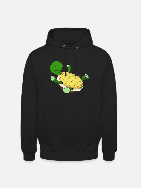 Turtle on its back - Unisex Hoodie - black