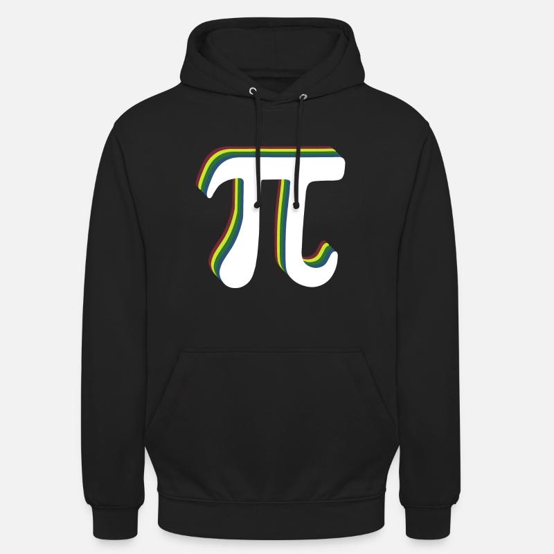 Math Pi symbole Pi - Sweat-shirt à capuche unisexe - noir