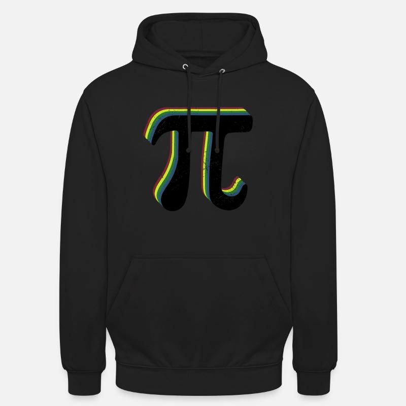 Math Pi symbole Pi - Sweat-shirt à capuche unisexe - noir