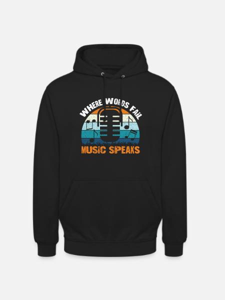 Musician Music Rhythm Clef - Unisex Hoodie - black