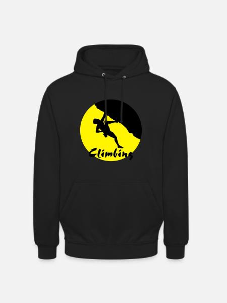 Kletterer, Klettern - Unisex Hoodie - Schwarz