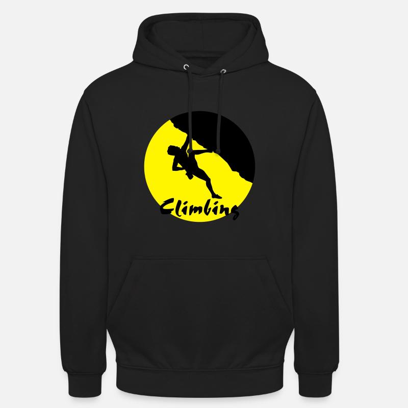 Kletterer, Klettern - Unisex Hoodie - Schwarz
