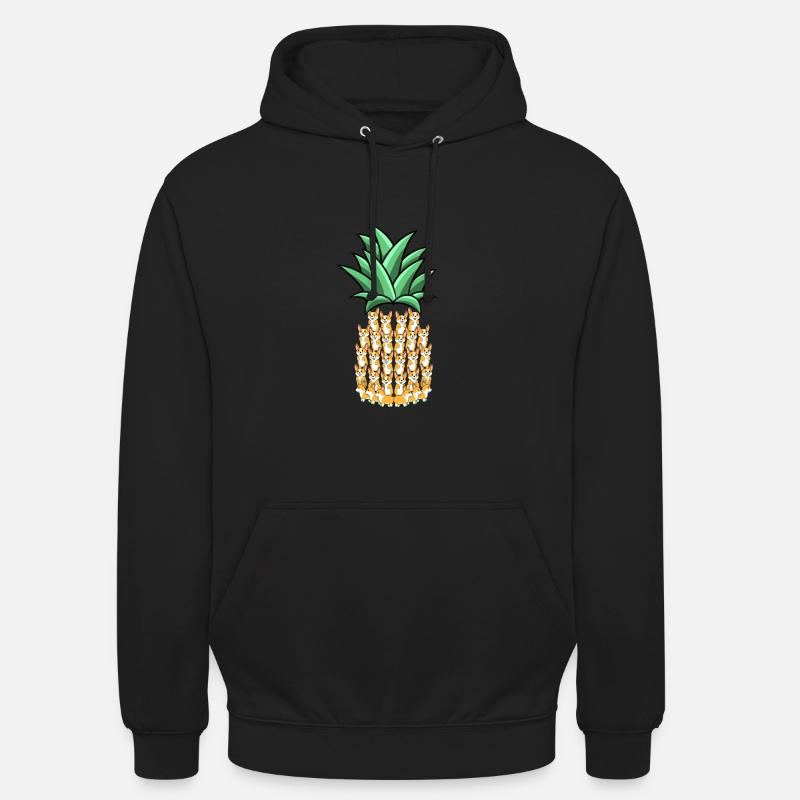 ananas - Sweat-shirt à capuche unisexe - noir