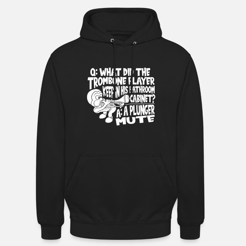 Trombone - Sweat-shirt à capuche unisexe - noir