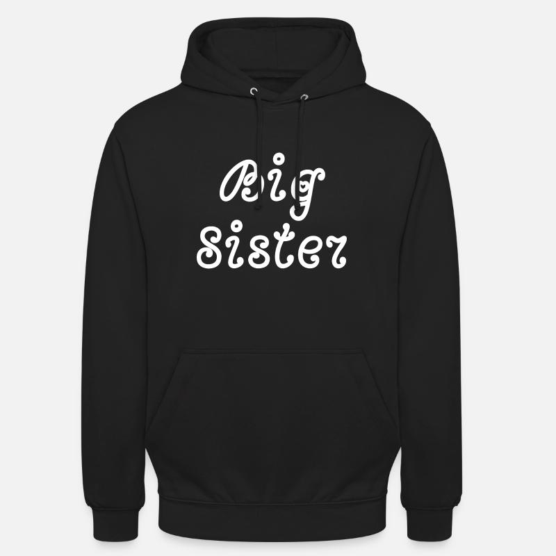 Große Schwester - Unisex Hoodie - Schwarz