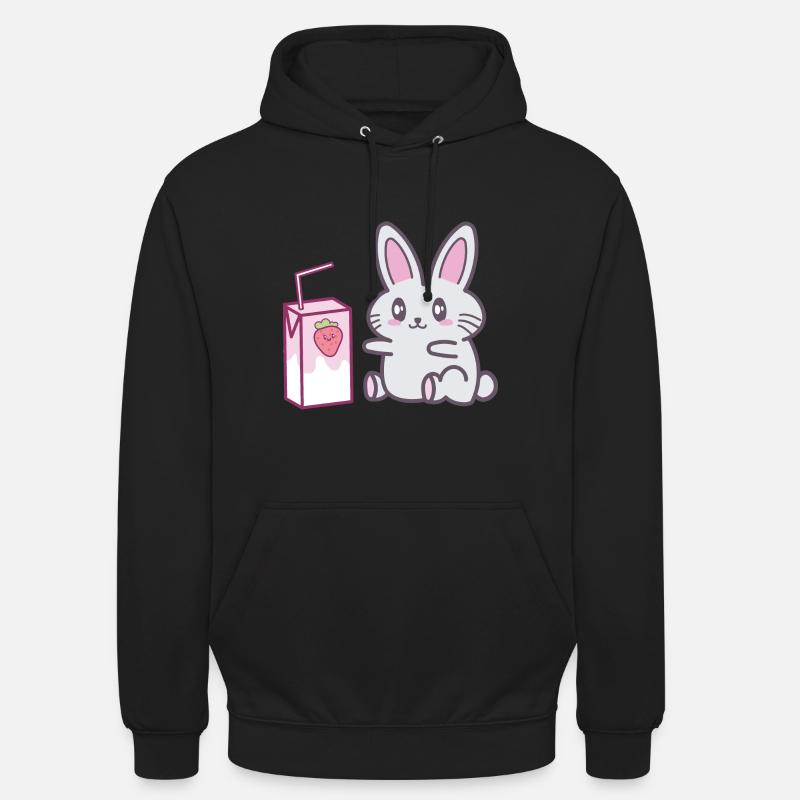 Osterhase Kawaii Süß Niedlich Geschenkidee - Unisex Hoodie - Schwarz